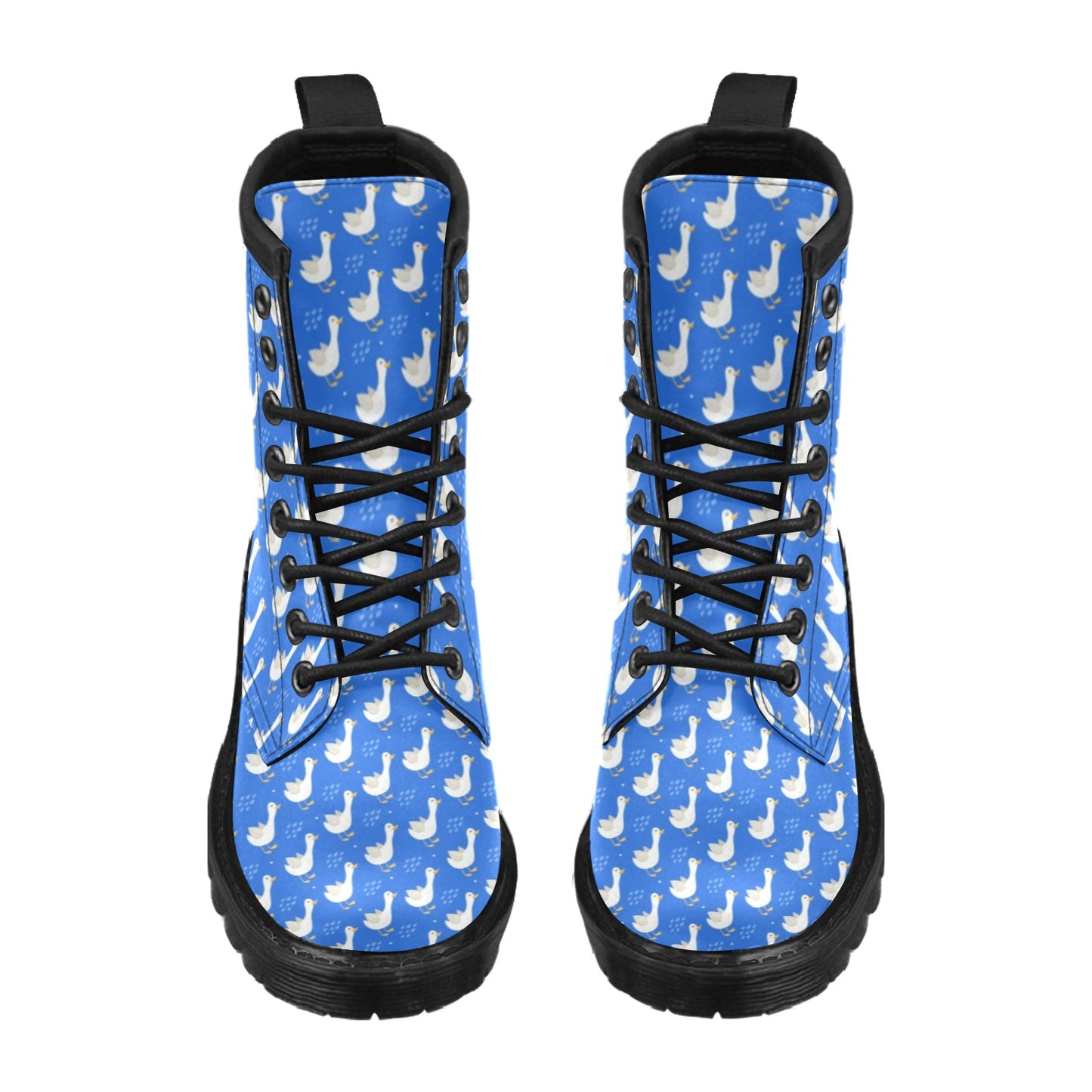 Goose Print Design LKS402 Women's Boots