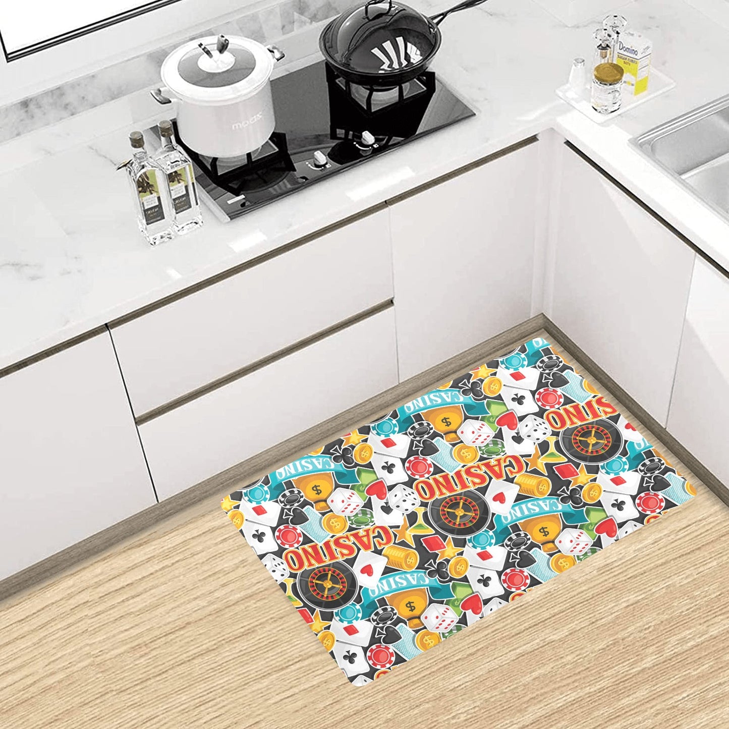 Casino Pattern Print Design 03 Kitchen Mat