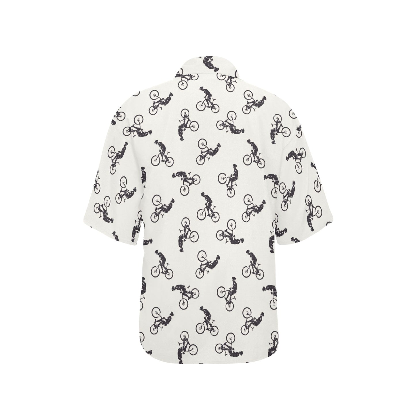 Mountain bike Pattern Print Design 01 Women's Hawaiian Shirt