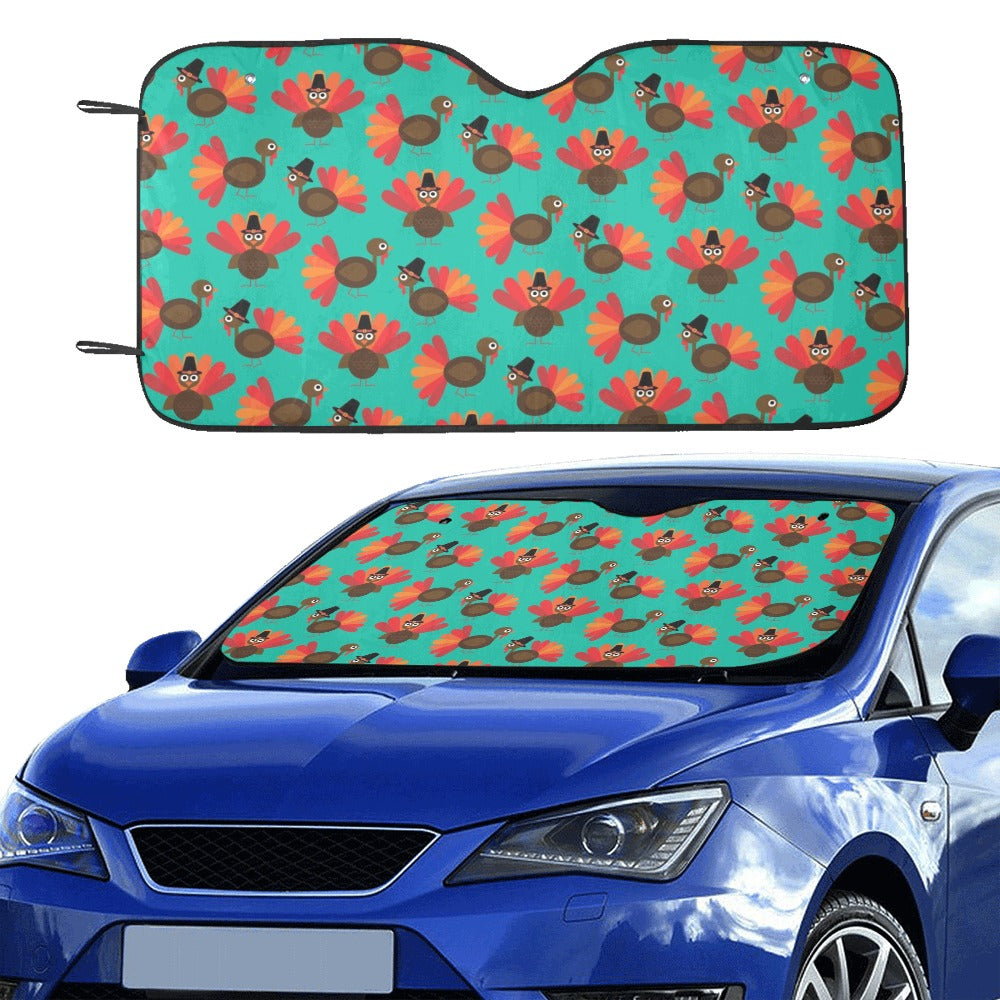 Turkey Print Design LKS402 Car front Windshield Sun Shade