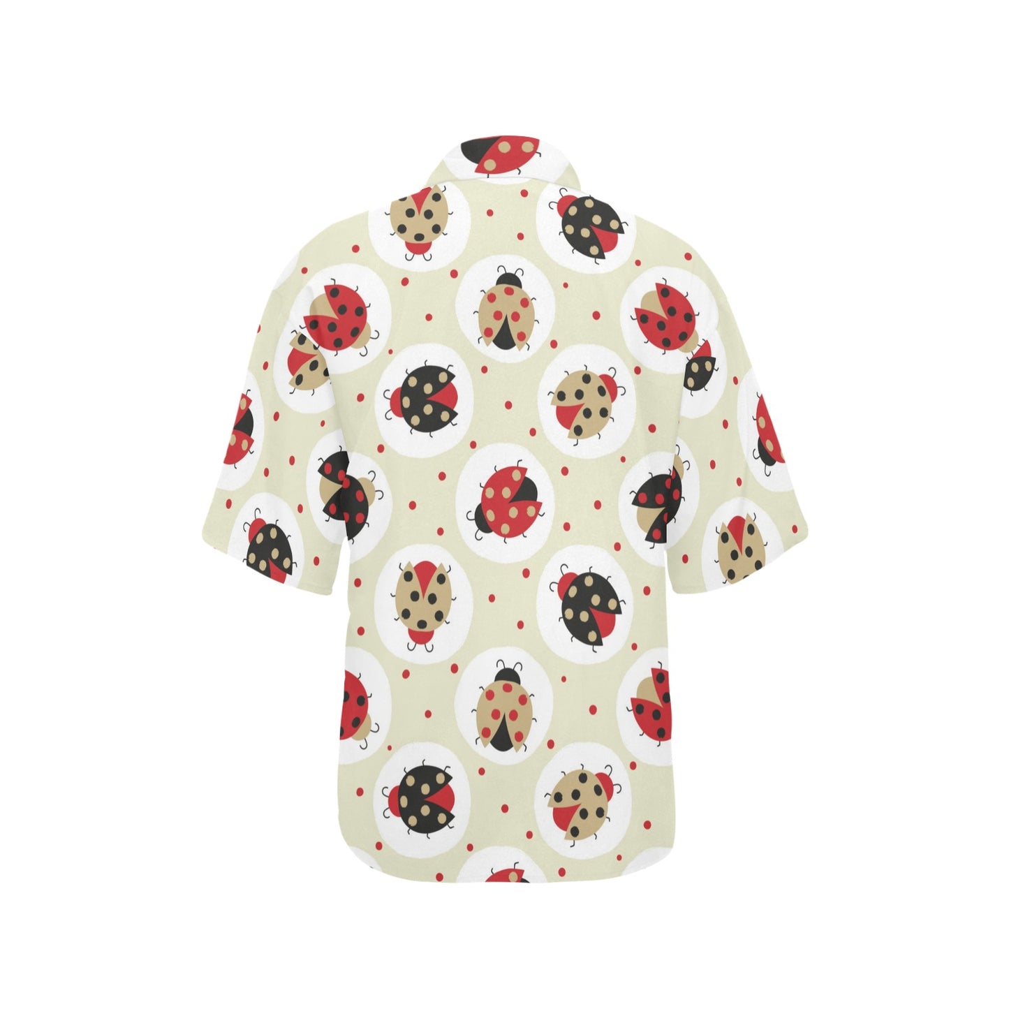 Ladybug Pattern Print Design 03 Women's Hawaiian Shirt