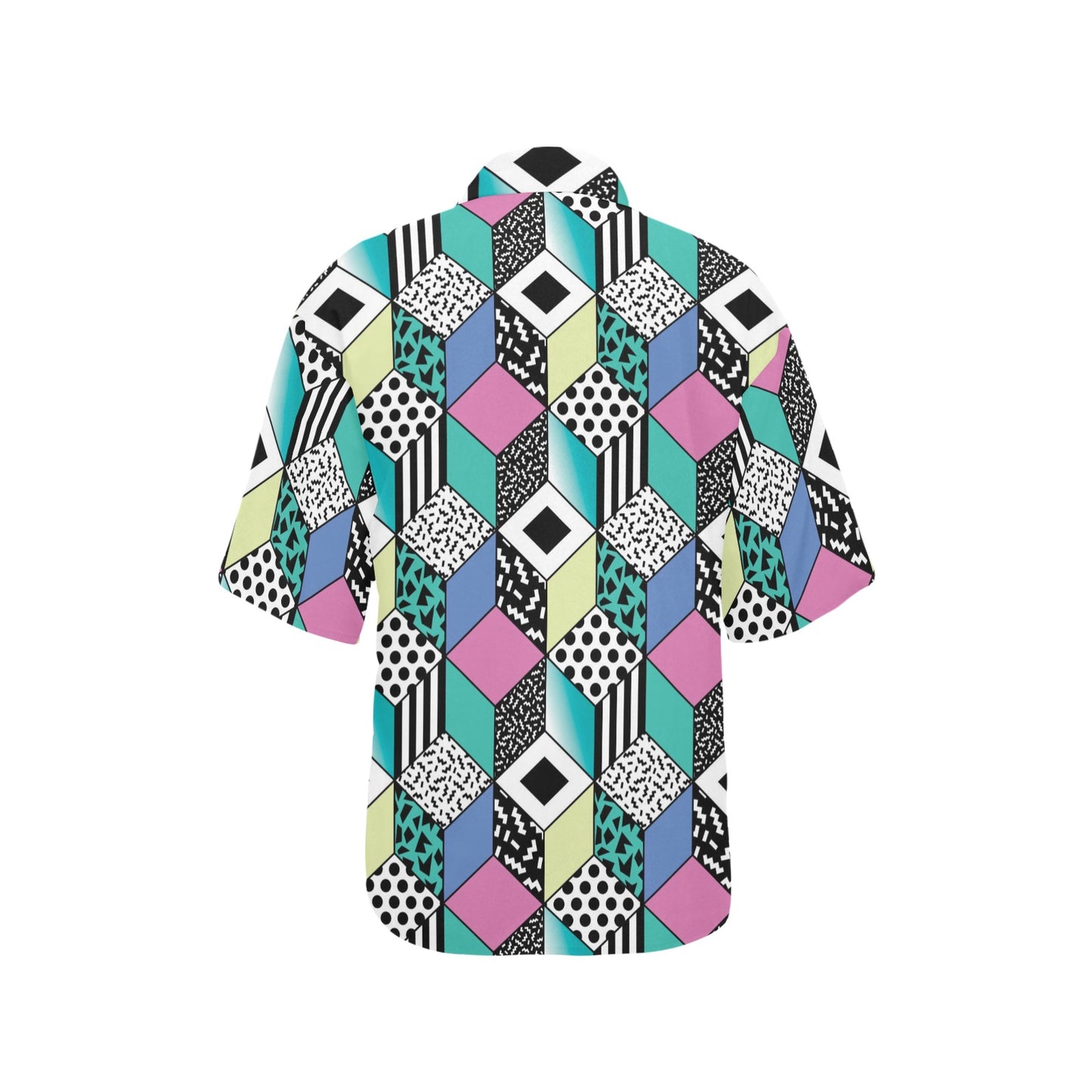 90s Pattern Print Design 3 Women's Hawaiian Shirt