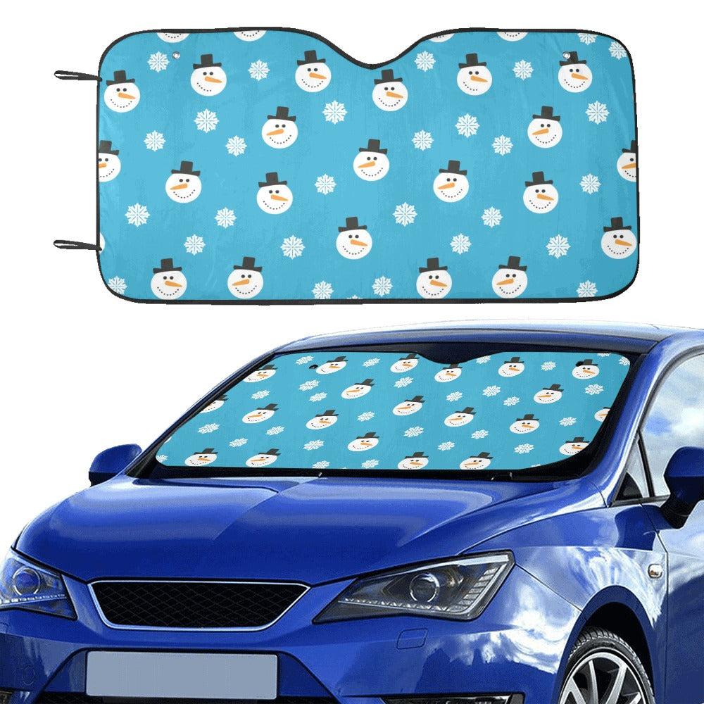 Snowman Print Design LKS303 Car front Windshield Sun Shade