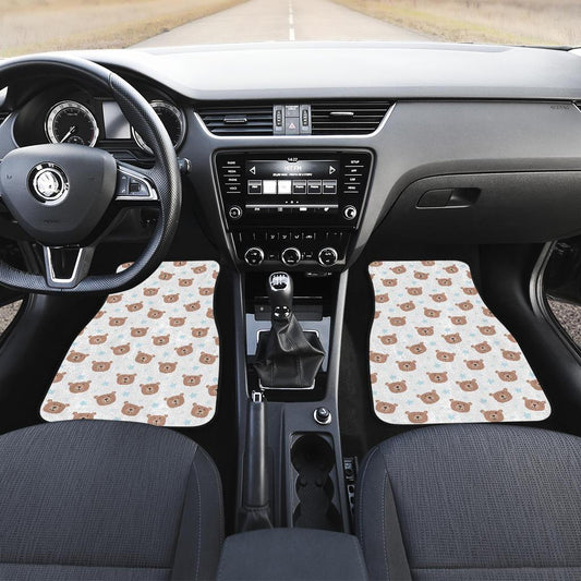 Bear Pattern Print Design BE02 Car Floor Mats-JorJune