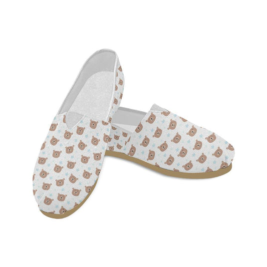 Bear Pattern Print Design BE02 Women Casual Shoes-JorJune.com