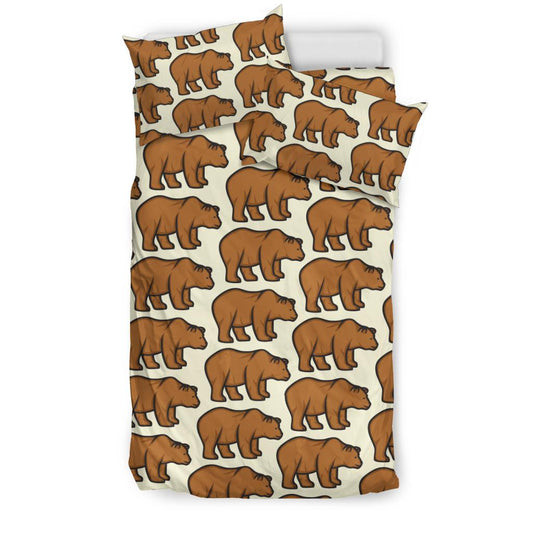 Bear Pattern Print Design BE05 Duvet Cover Bedding Set-JORJUNE.COM