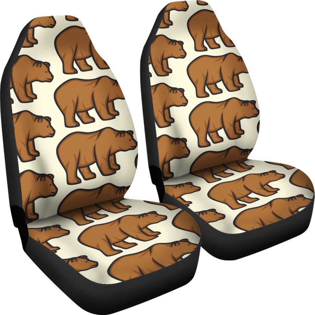 Bear Pattern Print Design BE05 Universal Fit Car Seat Covers