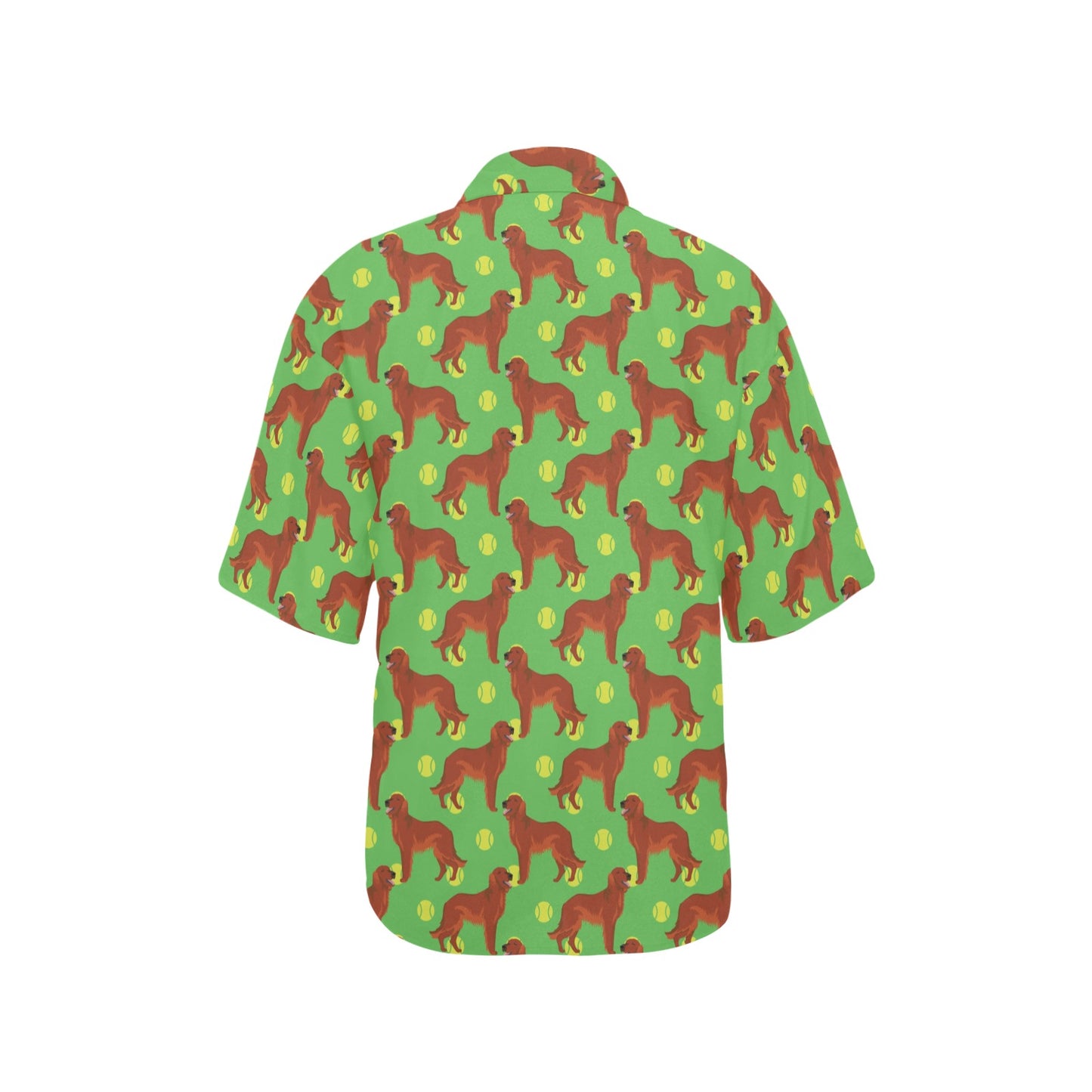 Setters Irish Print Design LKS302 Women's Hawaiian Shirt