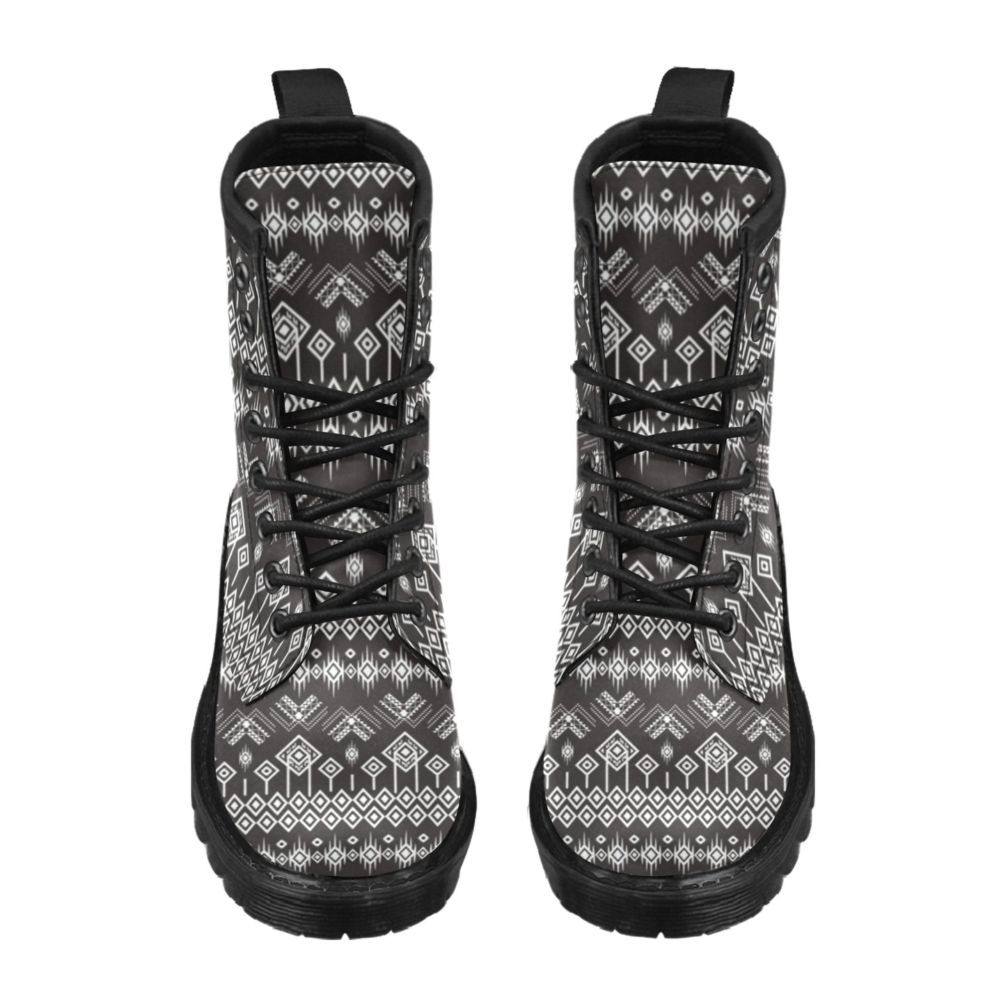 Tribal Pattern Print Design LKS304 Women's Boots