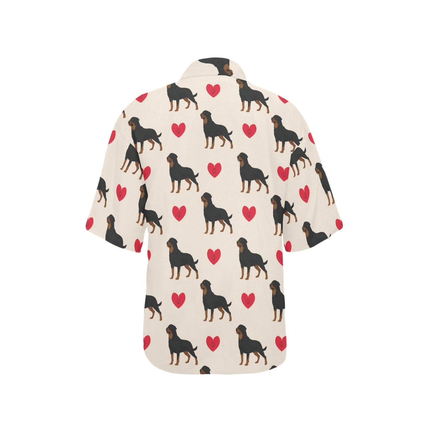 Rottweiler Pattern Print Design A02 Women's Hawaiian Shirt