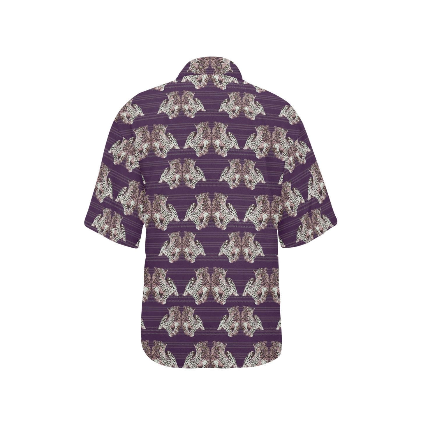 Leopard Pattern Print Design 01 Women's Hawaiian Shirt