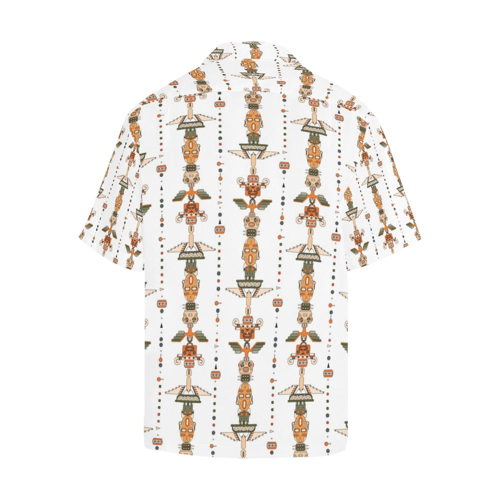 Totem Print Design LKS302 Men's Hawaiian Shirt