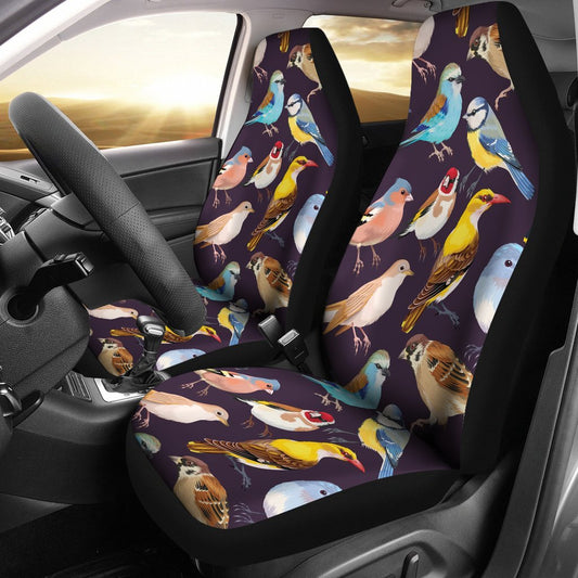 Bird Cute Print Pattern Universal Fit Car Seat Covers