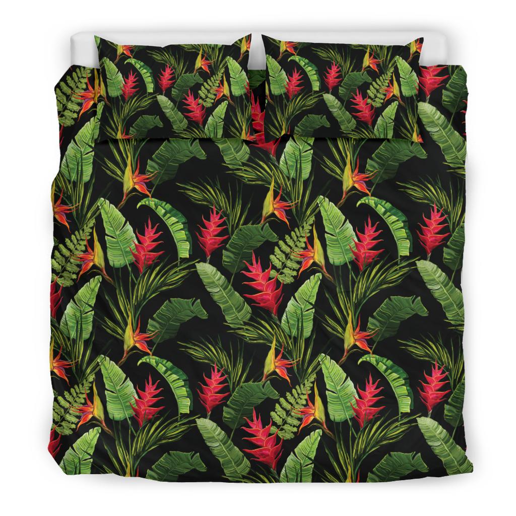 Bird Of Paradise Pattern Print Design BOP010 Duvet Cover Bedding Set-JORJUNE.COM