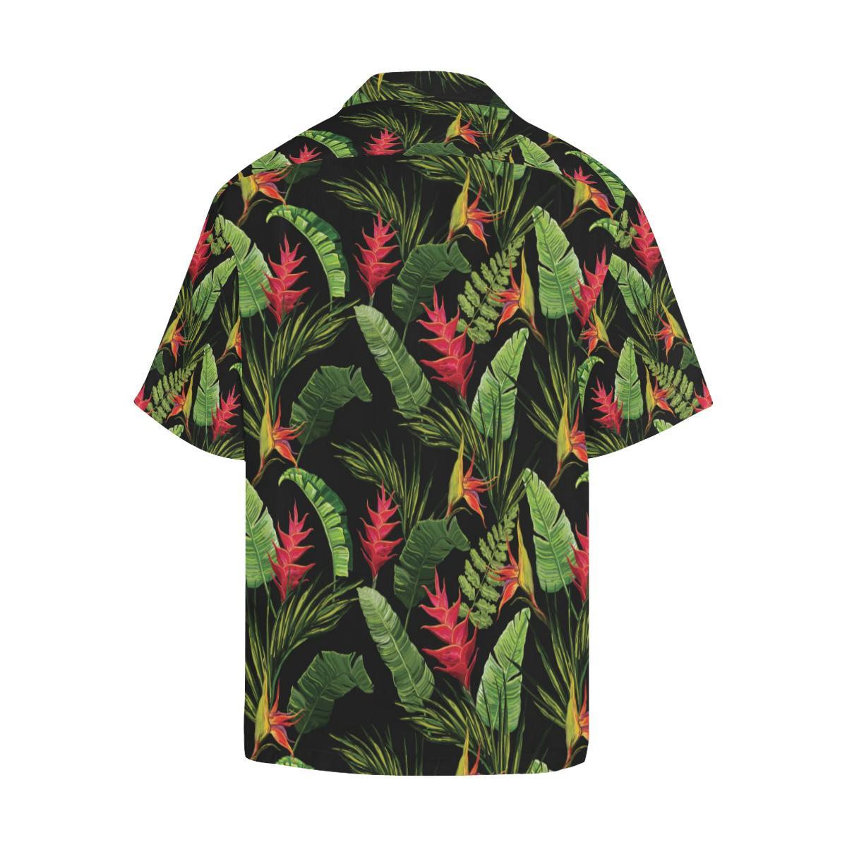 Bird Of Paradise Pattern Print Design BOP010 Men Hawaiian Shirt-JorJune
