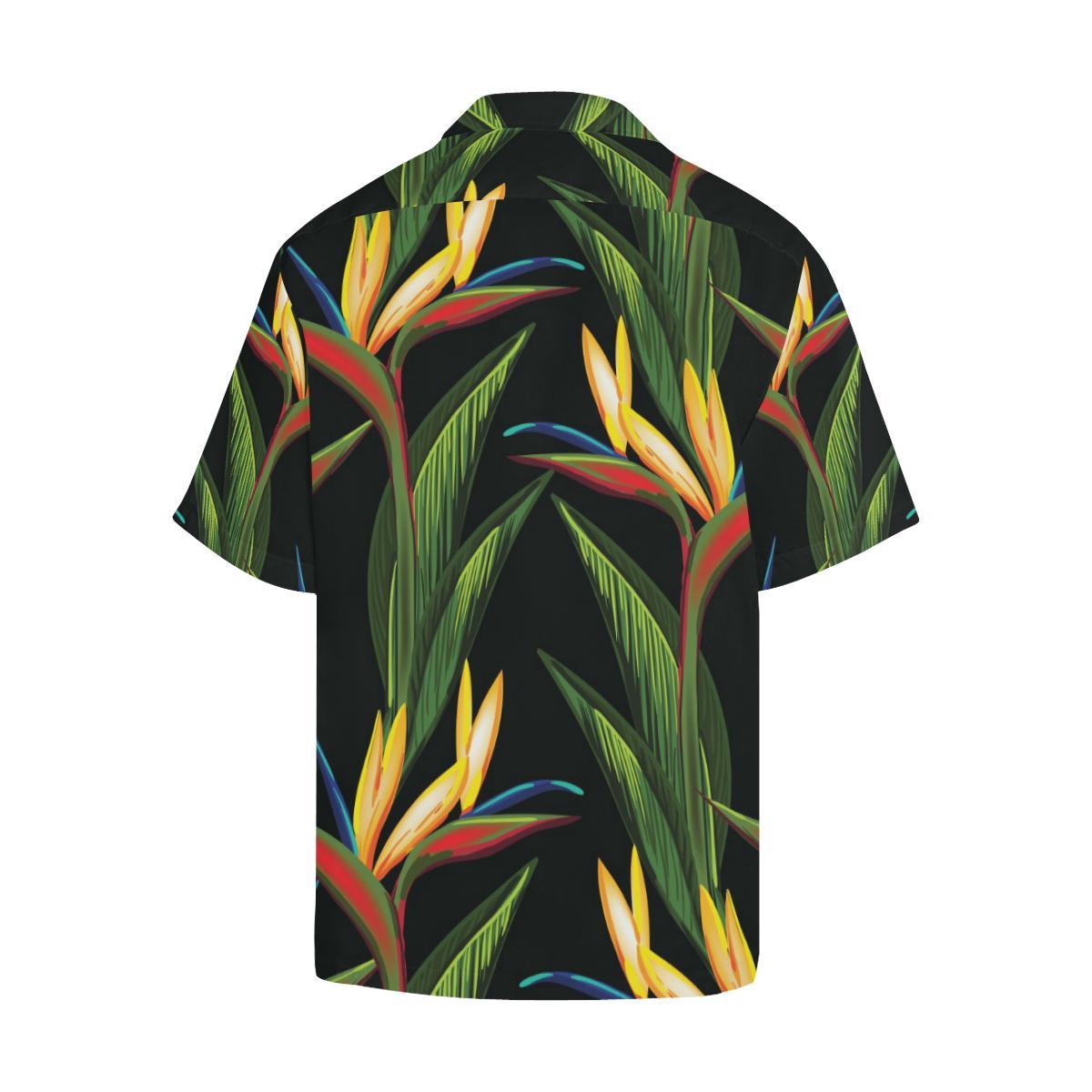 Bird Of Paradise Pattern Print Design BOP012 Men Hawaiian Shirt-JorJune