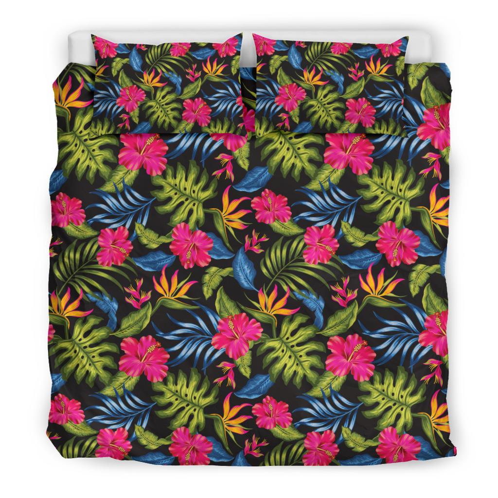 Bird Of Paradise Pattern Print Design BOP014 Duvet Cover Bedding Set-JORJUNE.COM