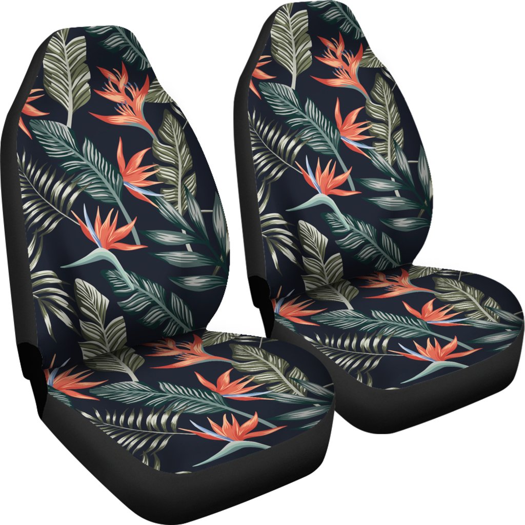 Bird Of Paradise Pattern Print Design BOP02 Universal Fit Car Seat Covers