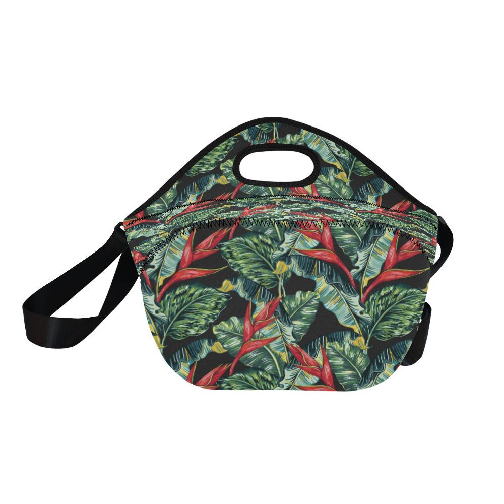 Bird Of Paradise Pattern Print Design BOP06 Neoprene Lunch Bag-JorJune