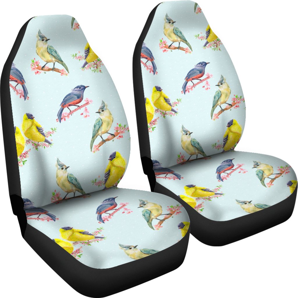 Bird Sweet Themed Print Pattern Universal Fit Car Seat Covers
