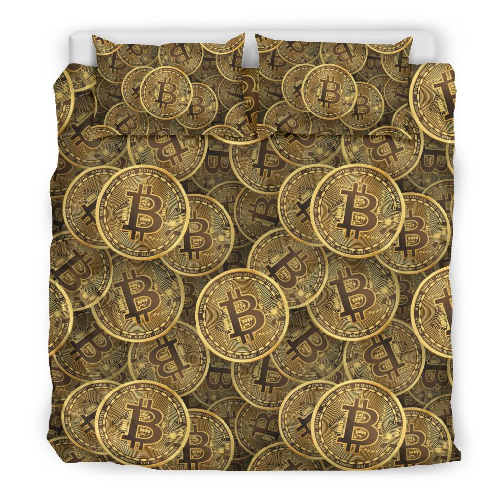 Bitcoin Pattern Print Design DO01 Duvet Cover Bedding Set-JORJUNE.COM