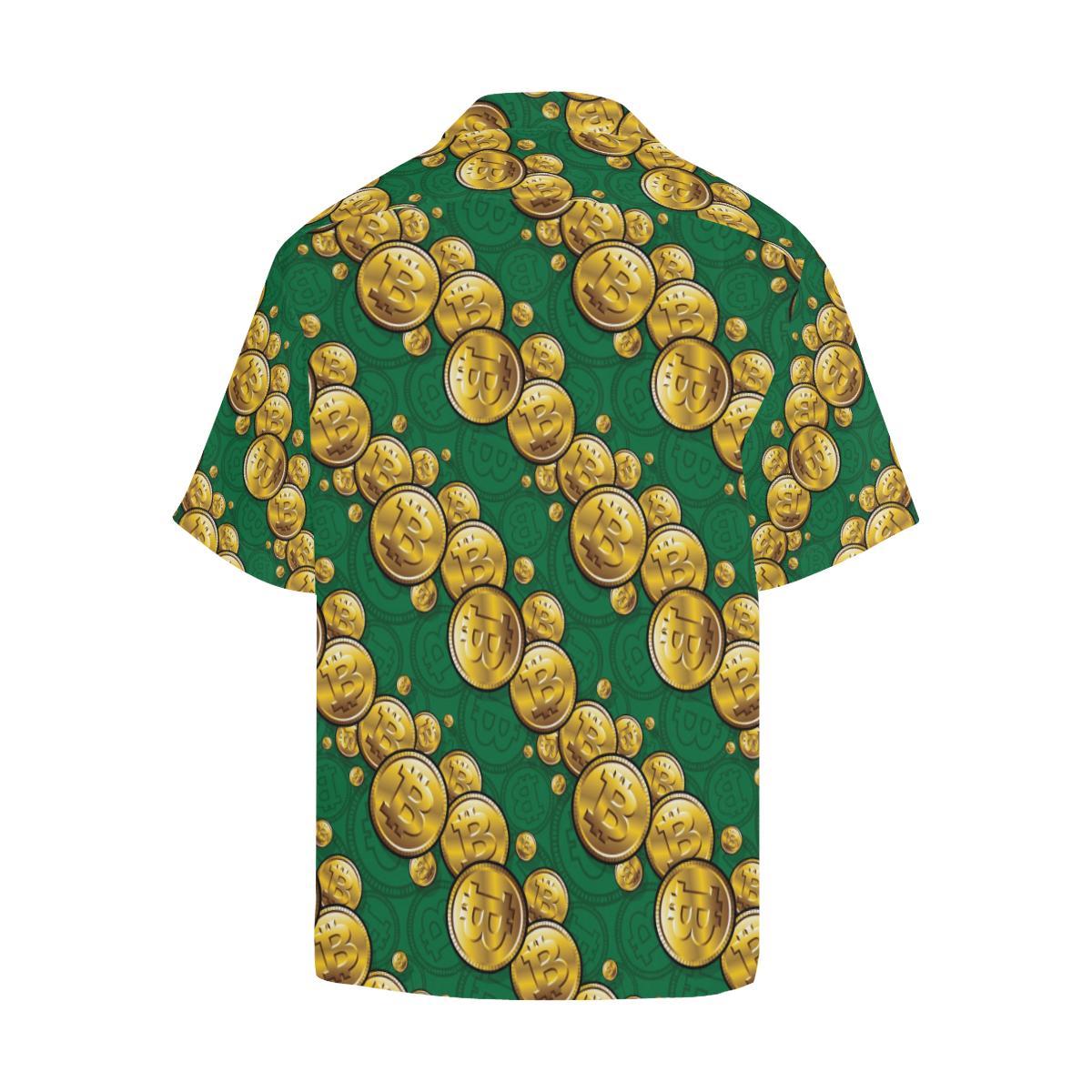 Bitcoin Pattern Print Design DO02 Men Hawaiian Shirt-JorJune
