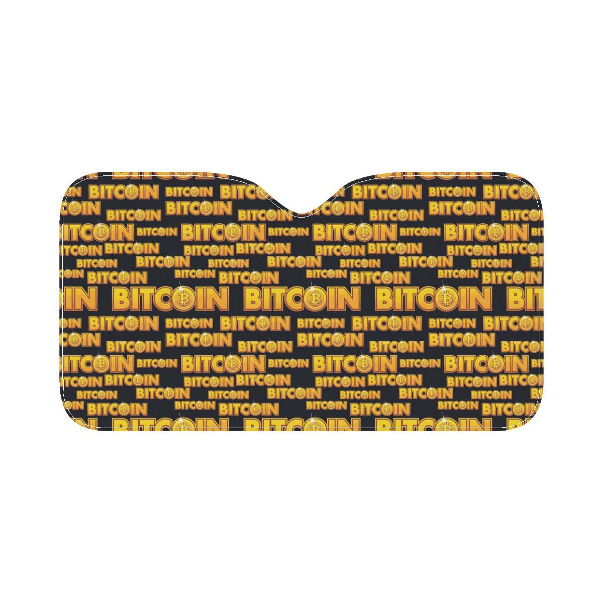 Bitcoin Pattern Print Design DO03 Car Sun Shade-JorJune