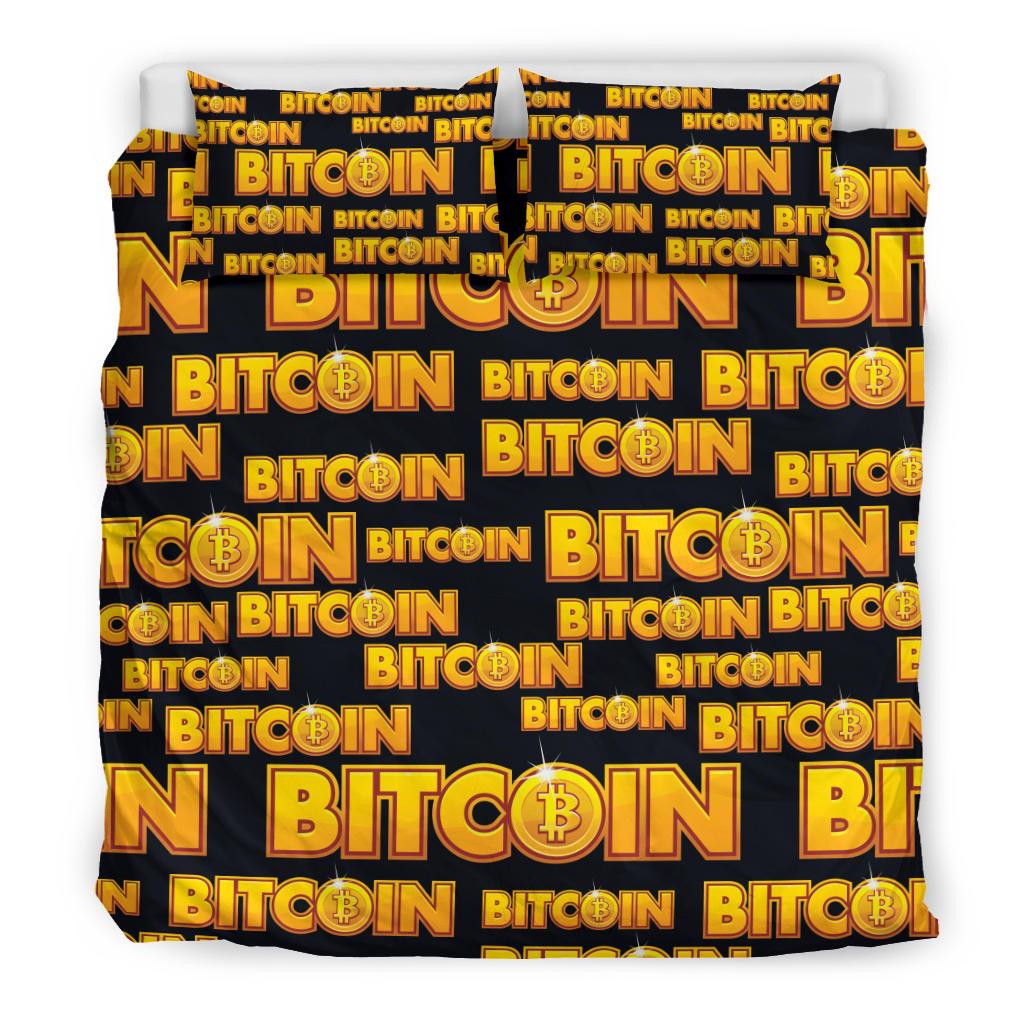 Bitcoin Pattern Print Design DO03 Duvet Cover Bedding Set-JORJUNE.COM