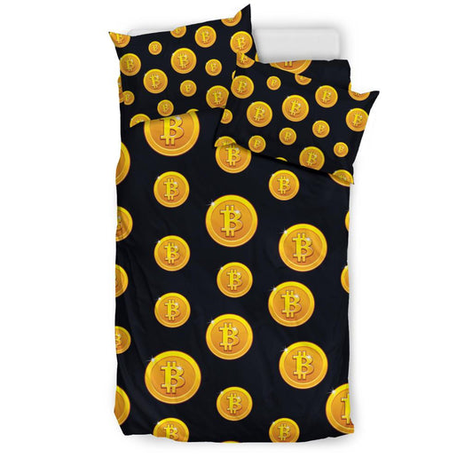 Bitcoin Pattern Print Design DO04 Duvet Cover Bedding Set-JORJUNE.COM