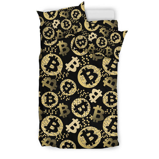 Bitcoin Pattern Print Design DO06 Duvet Cover Bedding Set-JORJUNE.COM