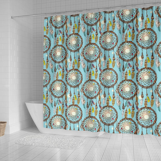 Blue Dream catcher Shower Curtain