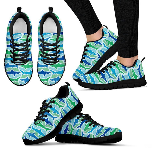 Blue Sharks Women Sneakers