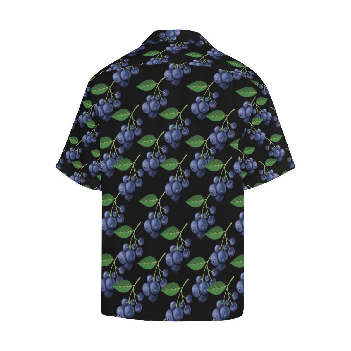 Blueberry Pattern Print Design BB01 Men Hawaiian Shirt-JorJune