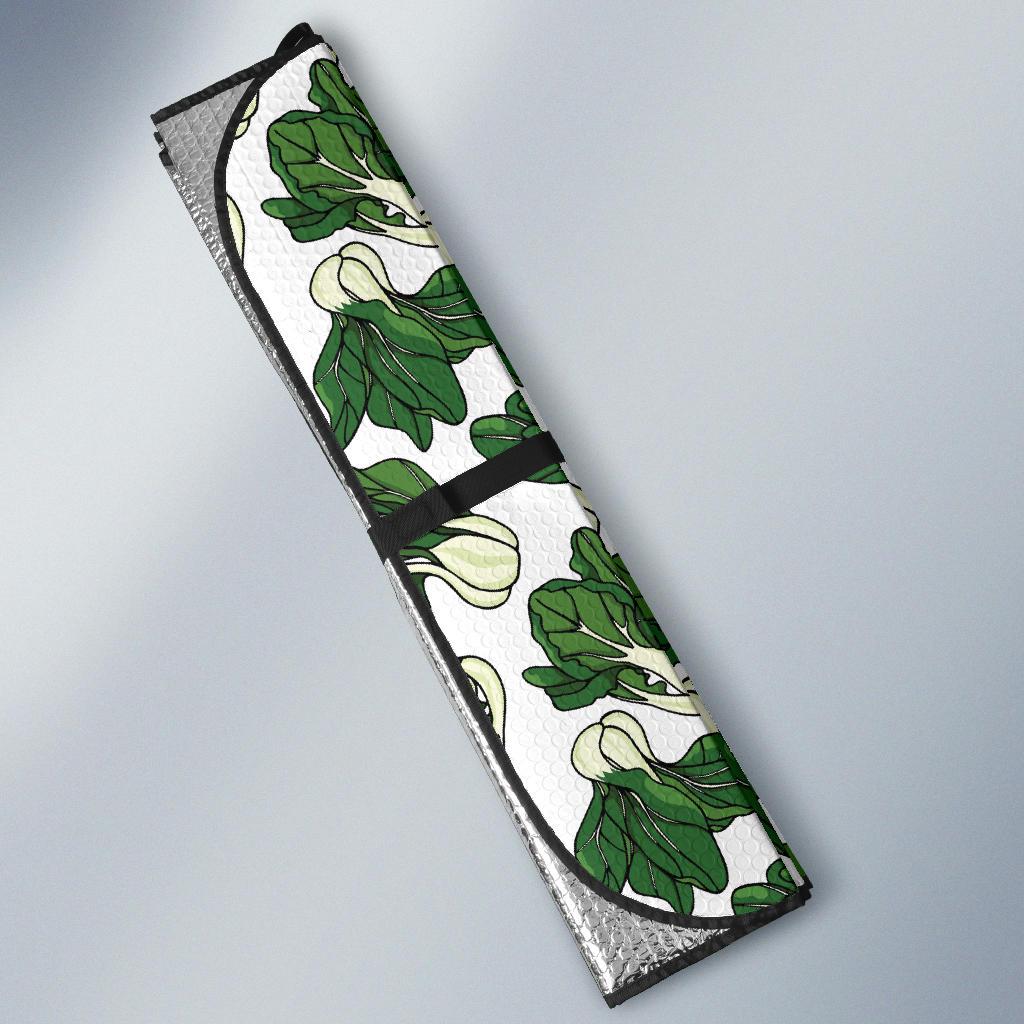Bok Choy Pattern Print Design 02 Car Sun Shade-JORJUNE.COM