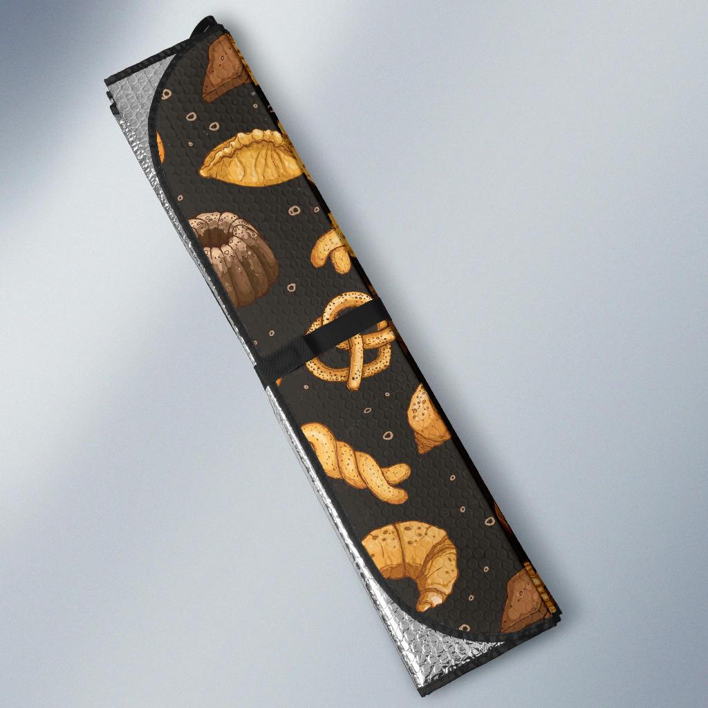 Bread Pattern Print Design 05 Car Sun Shade-JORJUNE.COM