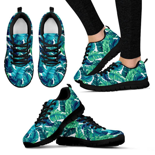 Brightness Tropical Palm Leaves Women Sneakers