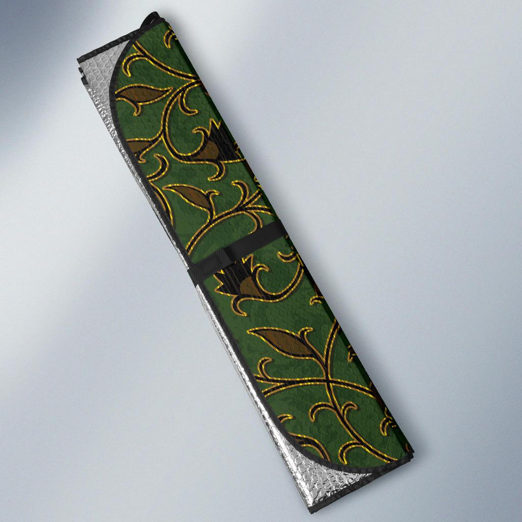 Brocade Pattern Print Design 02 Car Sun Shade-JORJUNE.COM