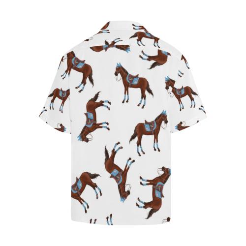 Brown Horse Pattern Men Hawaiian Shirt
