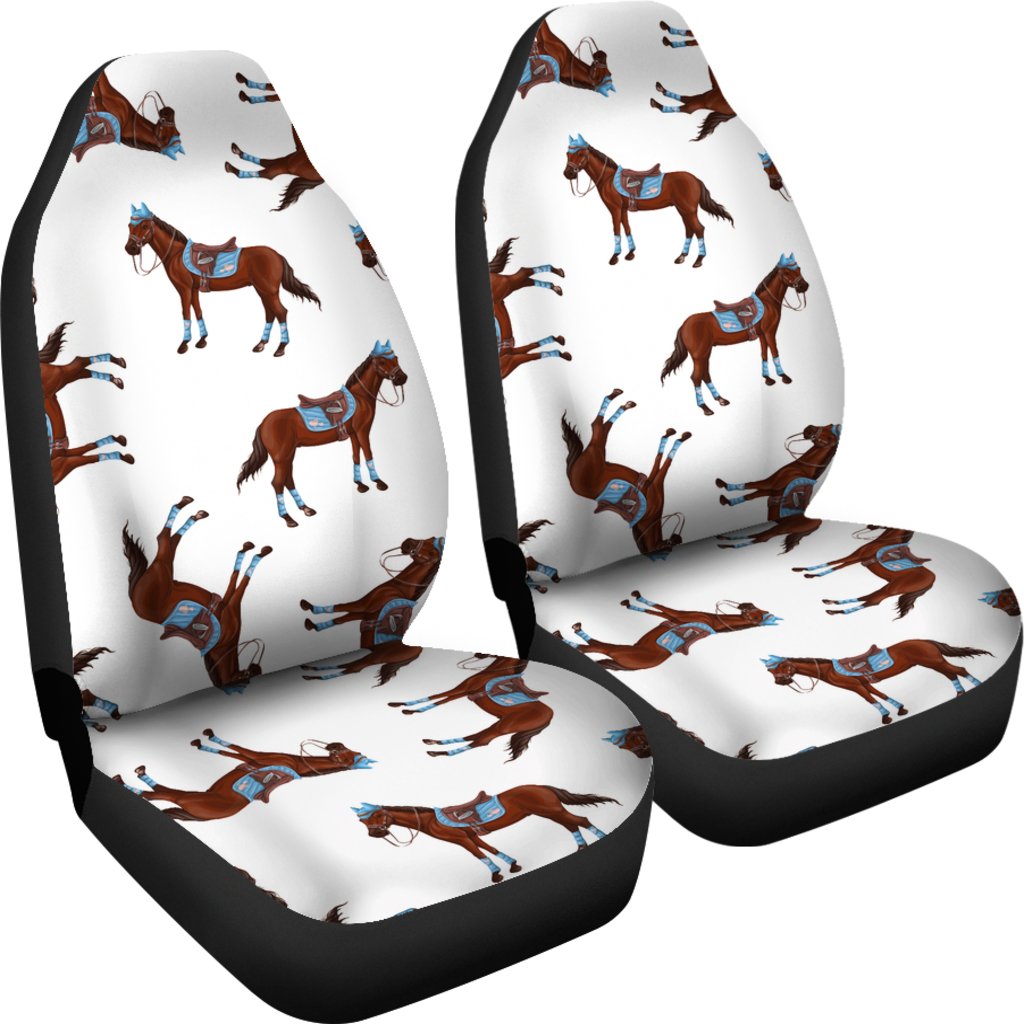 Brown Horse Pattern Universal Fit Car Seat Covers