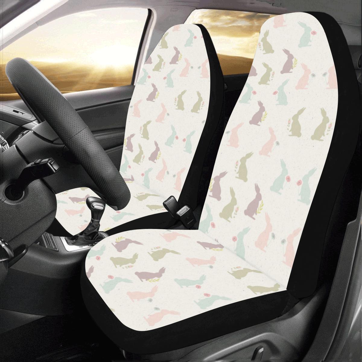 Bunny Pattern Print Design 05 Car Seat Covers (Set of 2)-JORJUNE.COM