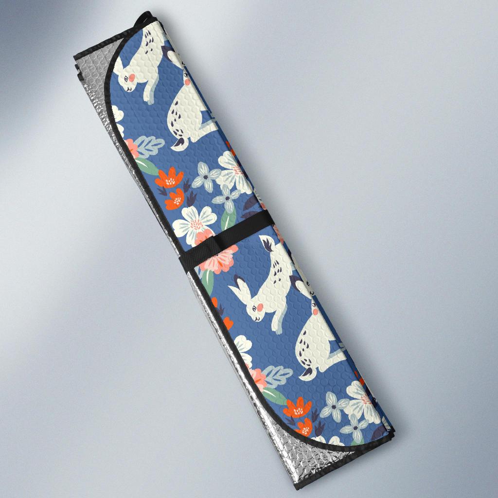 Bunny Pattern Print Design 07 Car Sun Shade-JORJUNE.COM