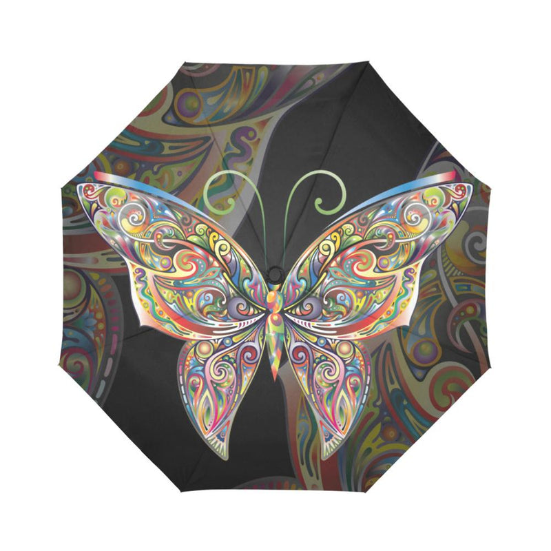 Butterfly Art Automatic Foldable Umbrella