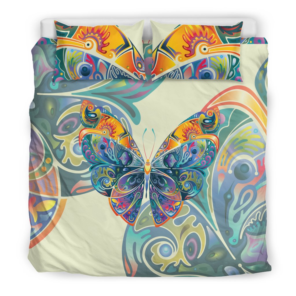 Butterfly Art Colorful Duvet Cover Bedding Set