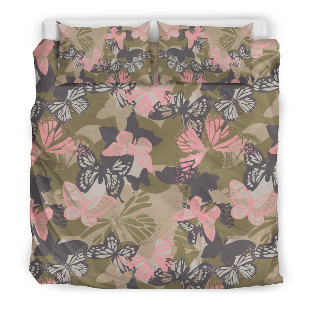 Butterfly camouflage Duvet Cover Bedding Set