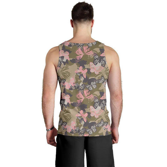 Butterfly camouflage Men Tank Top