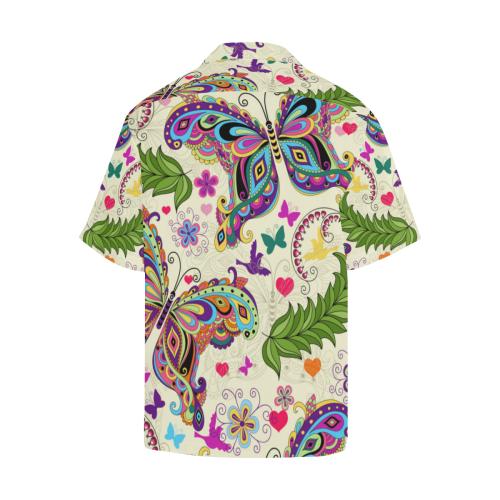 Butterfly Colorful Indian Style Men Hawaiian Shirt
