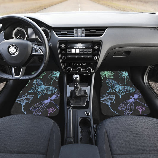 Butterfly Dragonfly Car Floor Mats