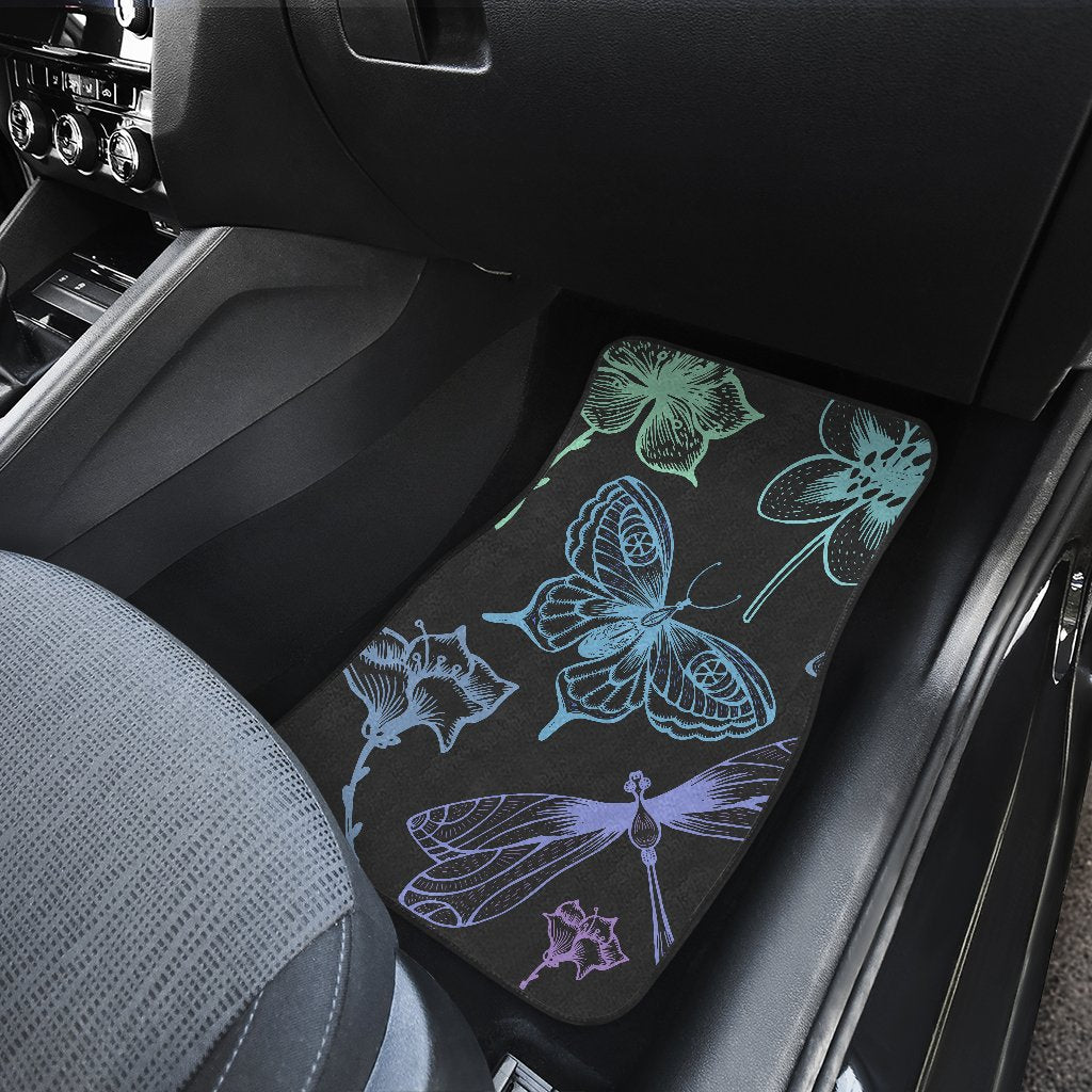 Butterfly Dragonfly Car Floor Mats