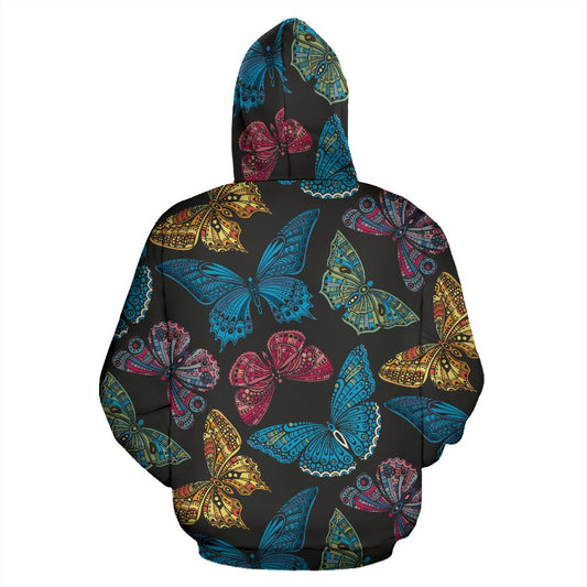 Butterfly Mandala Style All Over Print Hoodie
