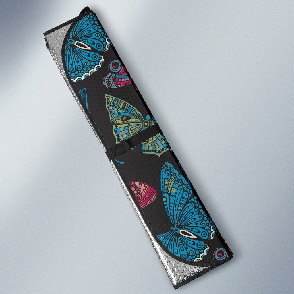 Butterfly Mandala Style Car Sun Shade-JorJune